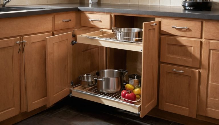 Practical visual for Will a retrofit pull-out fit your kitchen base cabinet without hitting hinges or plumbing