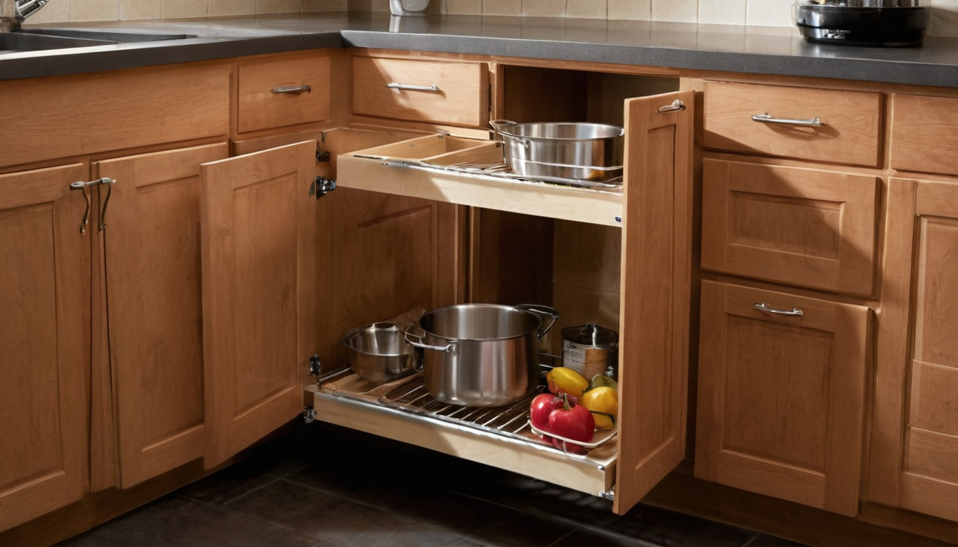 Practical visual for Will a retrofit pull-out fit your kitchen base cabinet without hitting hinges or plumbing