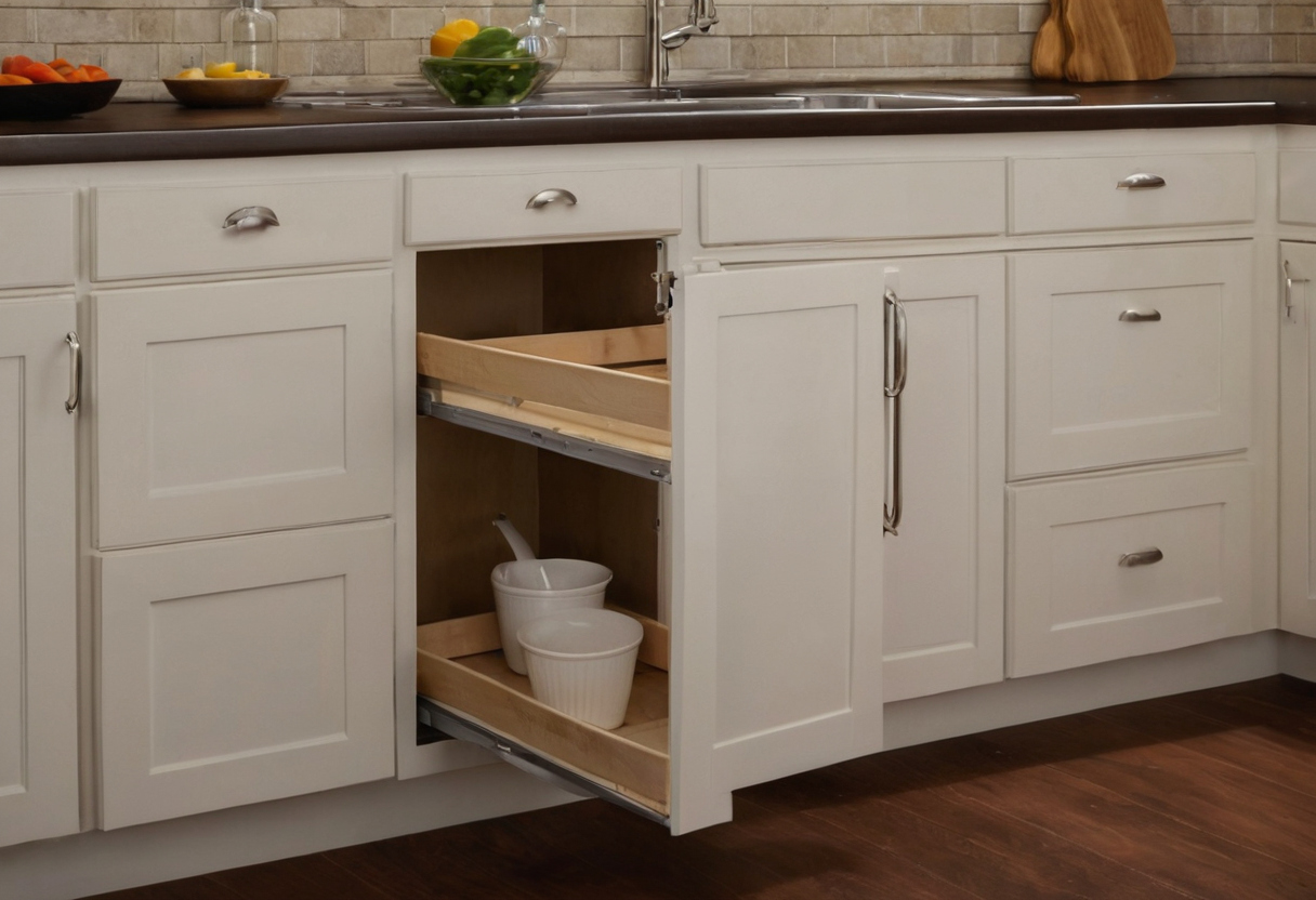 Practical visual for Which cabinet measurements belong in a pull-out compatibility worksheet
